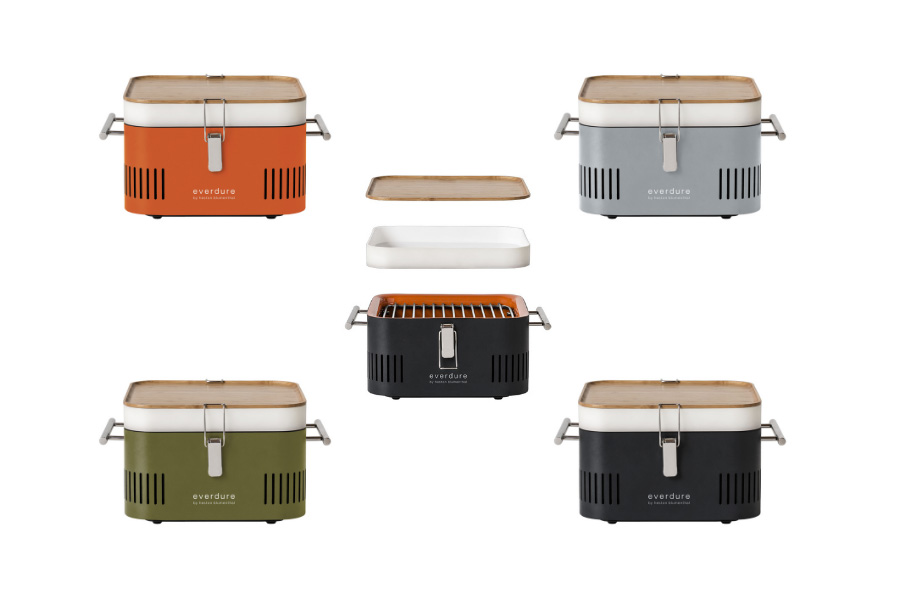 Everdure by Heston Cube portable BBQ available in 5 stylish colours