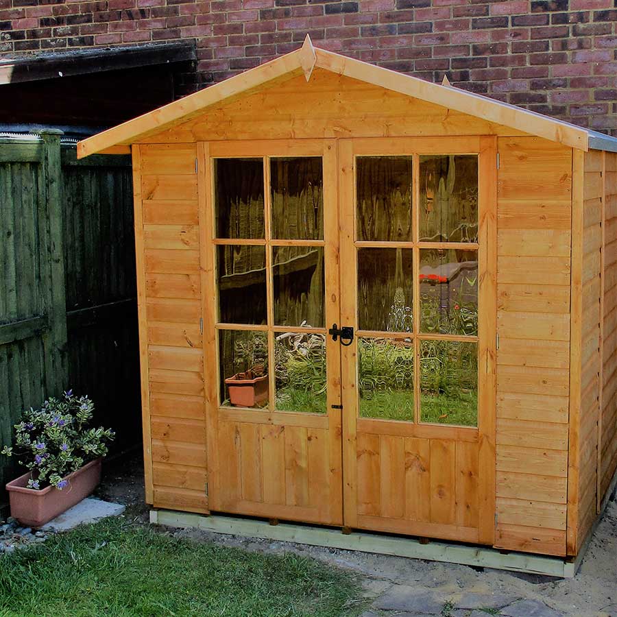 Shire 7x5 Lumley Summerhouse is a great garden storage idea