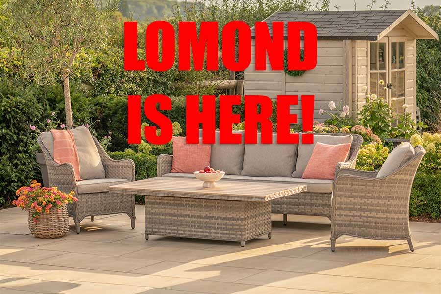 Kettler Lomond garden lounge set in a patio setting