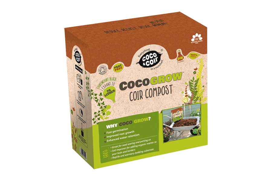 Coir compost helps soil retain lots of moisture 