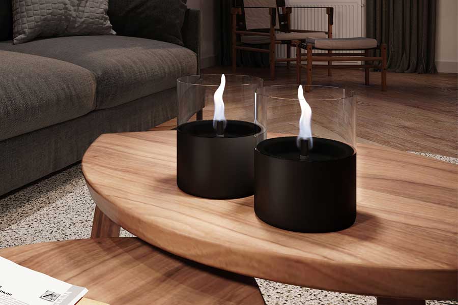 Tenderflame Lilly 10 black oil candles