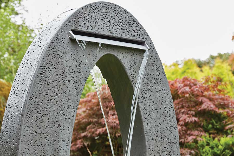 The Blade modern cascading garden water feature